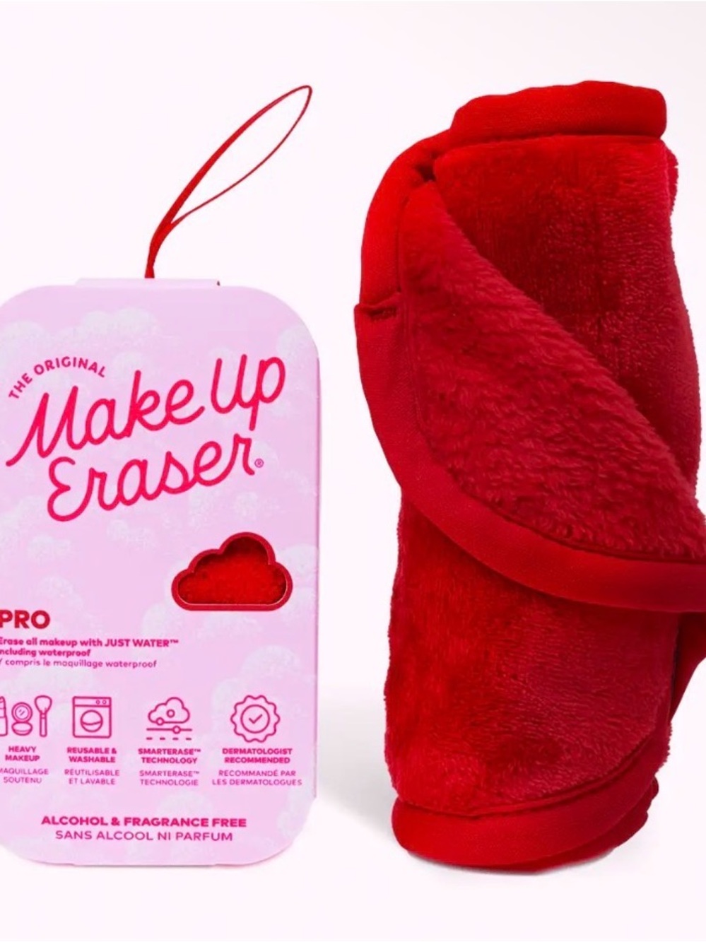 MakeUp Eraser Pro Red Reusable Makeup Remover Cloth